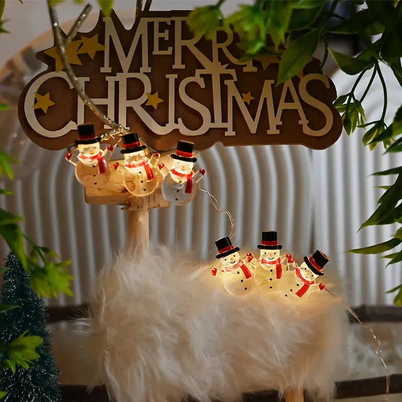 Christmas Christmas Snowman Modeling Decorative String Lights - Bellarte Enchanté Christmas Christmas Snowman Modeling Decorative String Lights